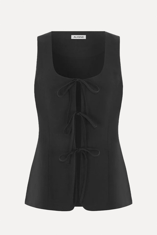 Lupin Linen Tie Waistcoat from Aligne