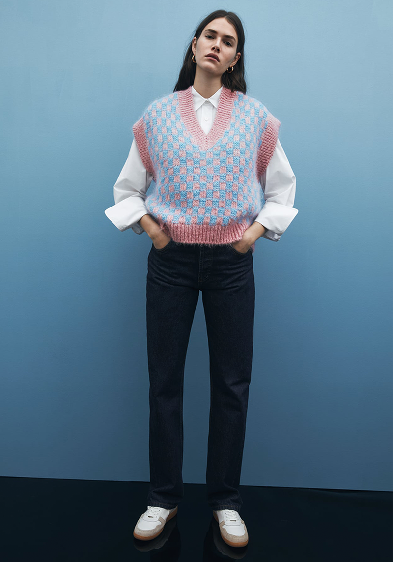 Wool Blend Vest from Zara