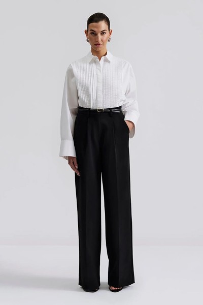 Denice Shirt Pleated Cotton Shirt from Malina