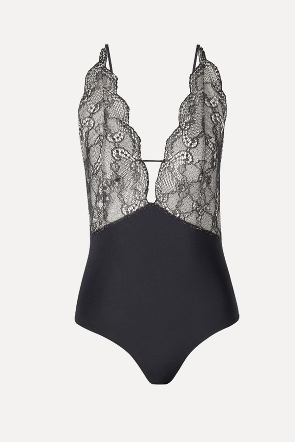 Combined Lace Bodysuit