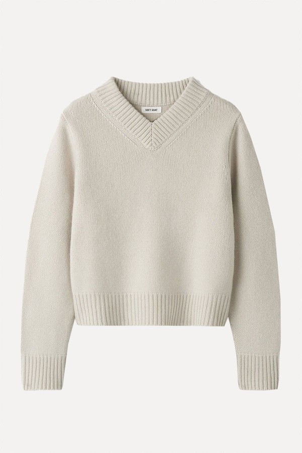 Chunky V-Neck from Soft Goat