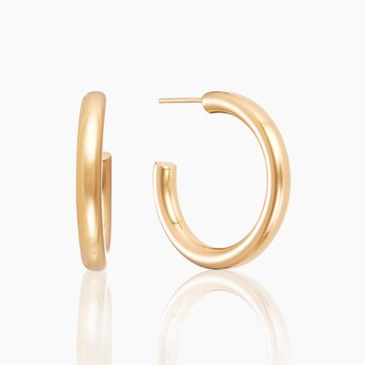Gold Chunky Hoops Yellow Gold Vermeil from Otiumberg