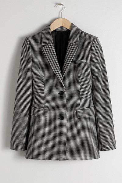 Hourglass Houndstooth Blazer from & Other Stories