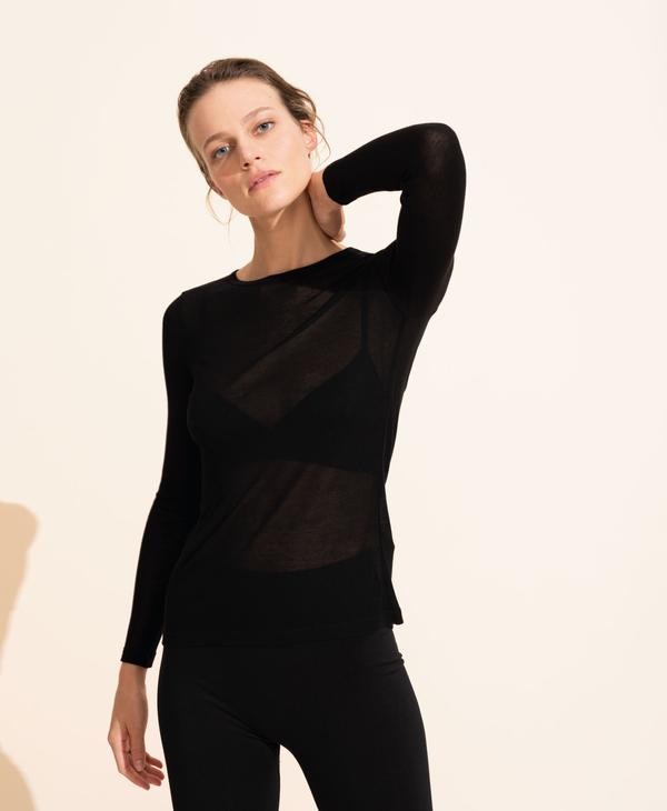 Alice Rib Long Sleeve Top