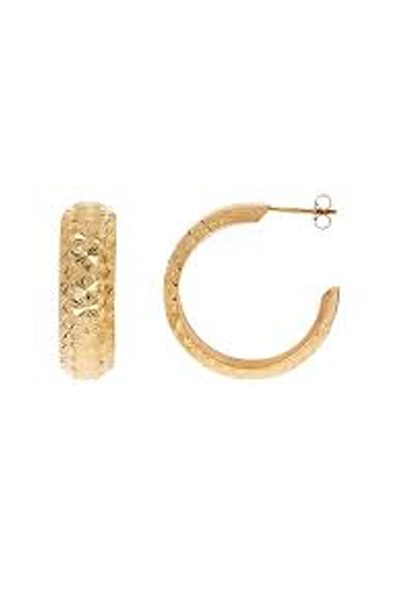 9ct Yellow Gold Hoop Earrings