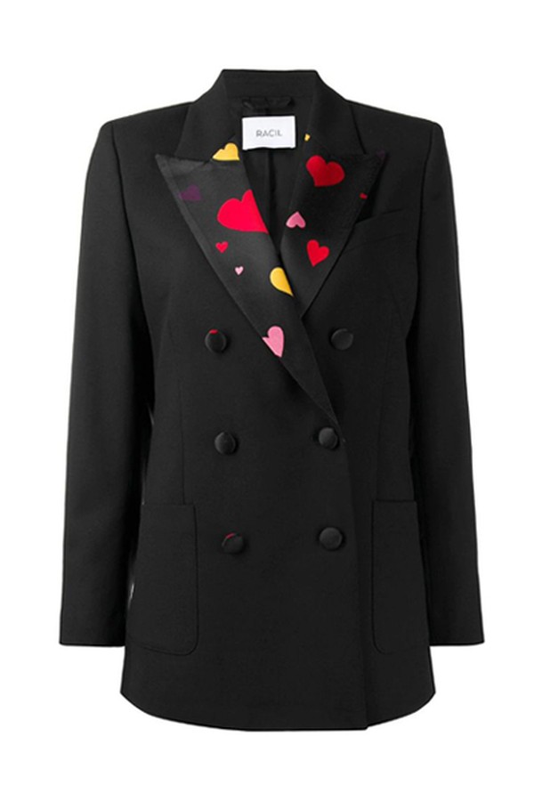 Satin-Panelled Blazer from Racil