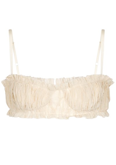 Indira Cotton And Silk-Blend Bralette from Khaite