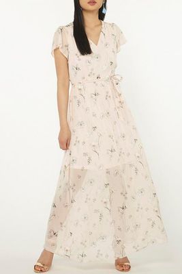 Floral Ivory Chiffon Maxi Dress from Dorothy Perkins