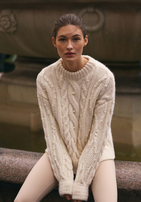 Pearls Knitted Sweater from Mango