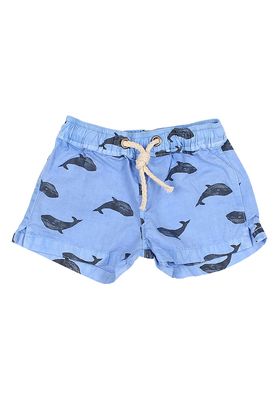 Organic Cotton Whale Swimming Shorts Turquoise from Búho