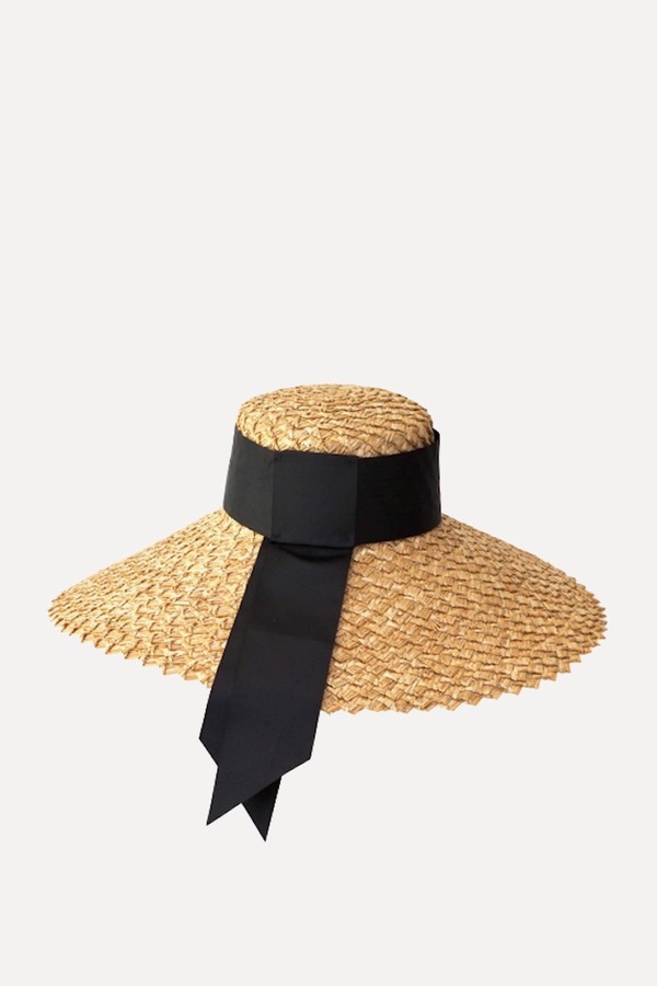 Tiffany Hand Woven Wide Brimmed Straw Hat from Mu Du London