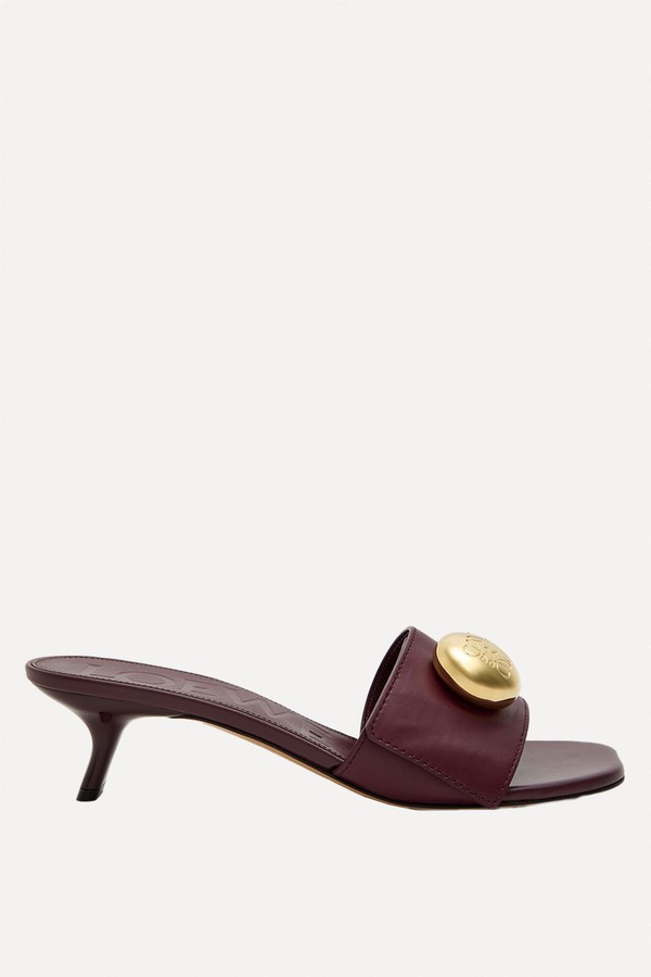 Pebble Slide 45 Leather Mules from Loewe