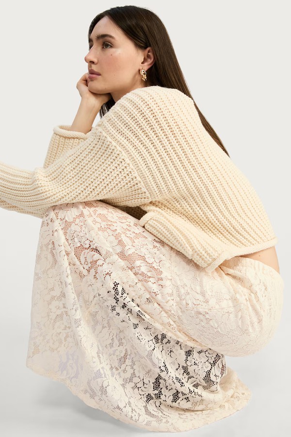 Tiered Lace Midi Skirt from F&F 