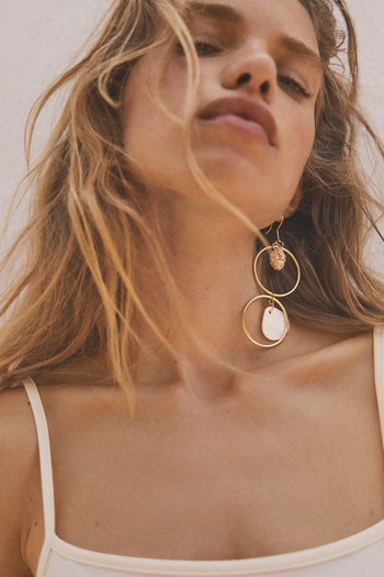 Shell Hoop Earrings, £15.99 | Mango