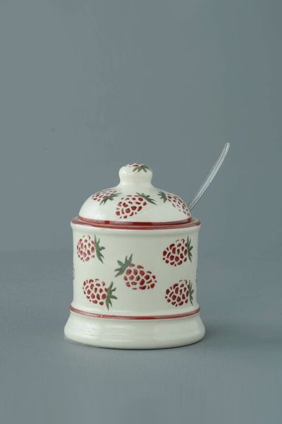 Small Raspberry Jam Pot from Brixton Pottery 