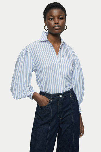  Cotton Poplin Striped Shirt from Jigsaw