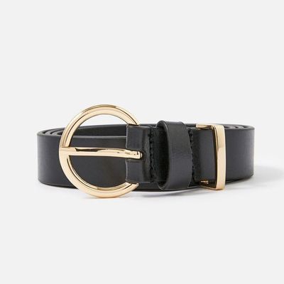 Round Buckle Leather Jeans Belt from Accessorize