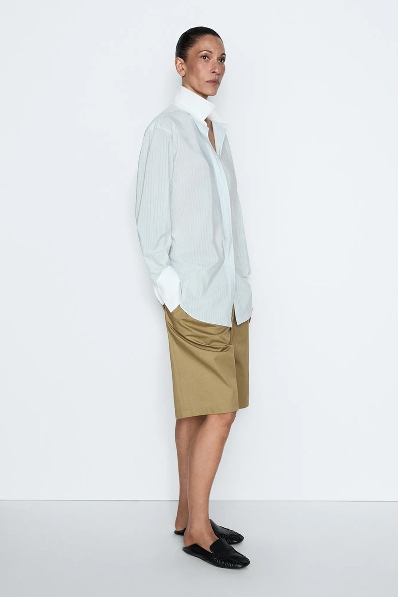 Shirt With Contrast Stripes