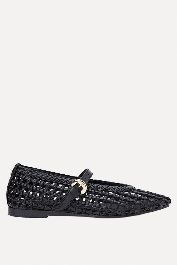 Woven Mary Jane Ballerinas 