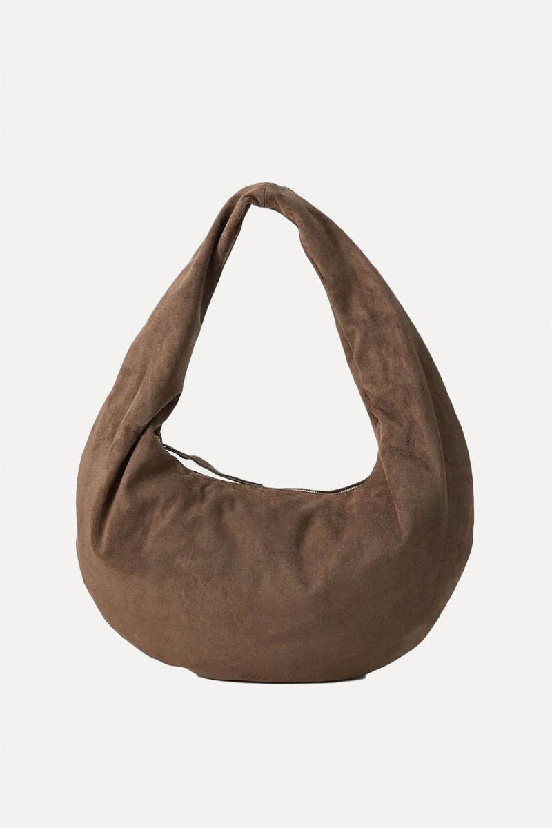 Slouchy Faux Suede Shoulder Bag from Gina Tricot 