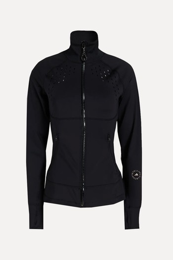 TruePurpose Perforated Printed Stretch-Jersey Jacket from Adidas By Stella McCartney