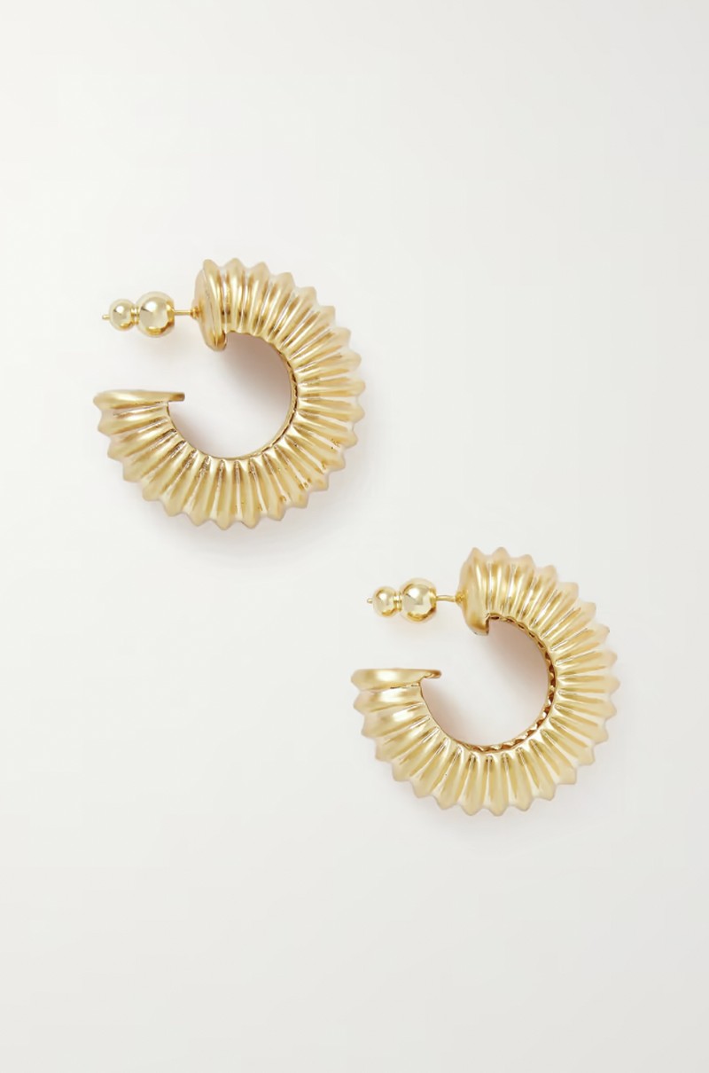 Stella Gold-Tone Hoop Earrings from Cult Gaia