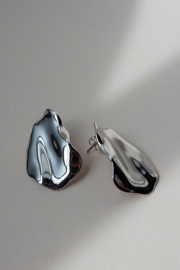 'Pia' Petal Earrings from Lines & Current