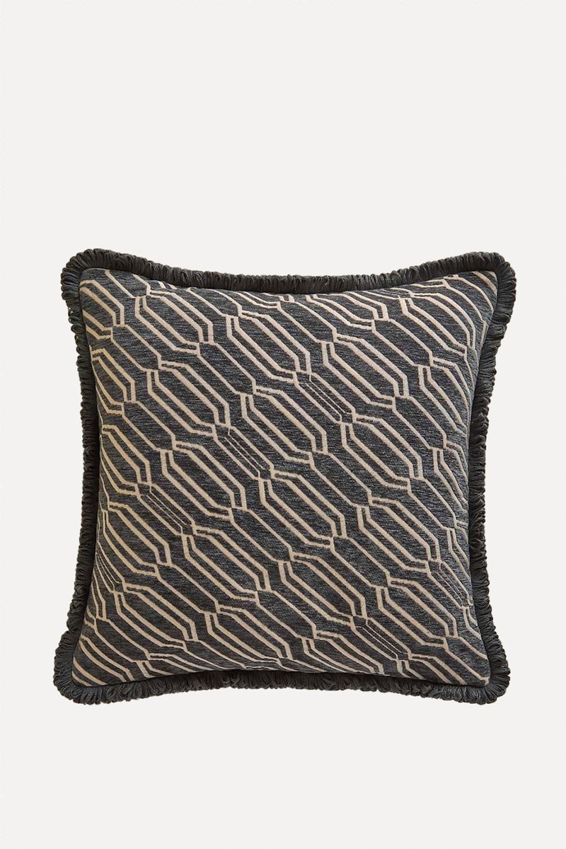 Chenille Geometric Cushion from Marks & Spencer
