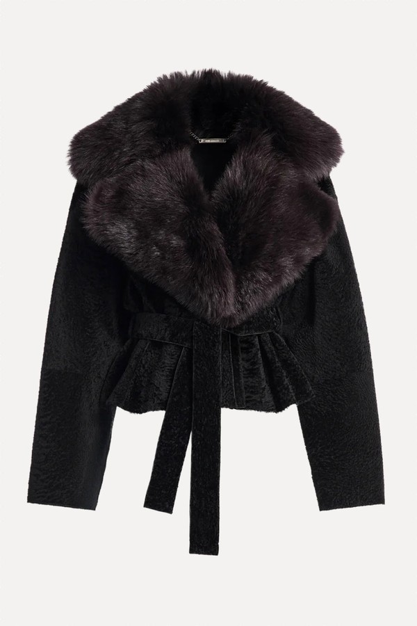Renata Velvety Shearling Jacket from Nour Hammour