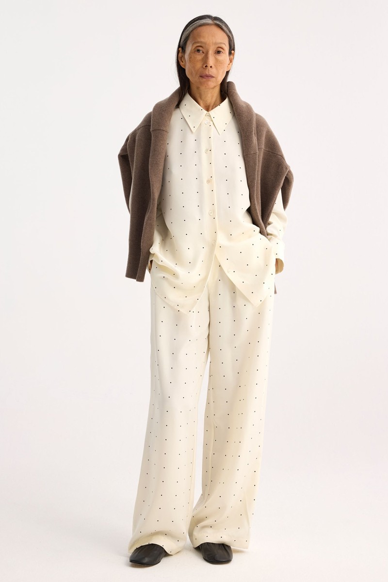 Dotted Silk Shirt from Róhe