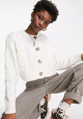Cable Knit Cardigan from Noisy May