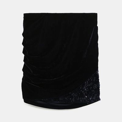 Velvet-Effect Skirt from Zara