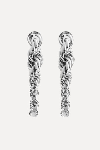 Braided Long Earrings from Mango