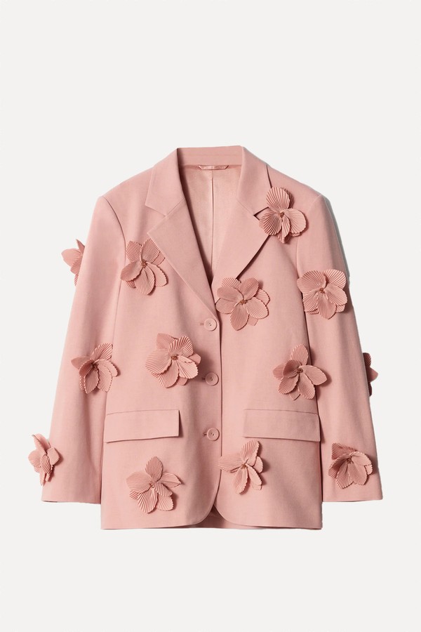 Floral-Appliqué Blazer from & Other Stories