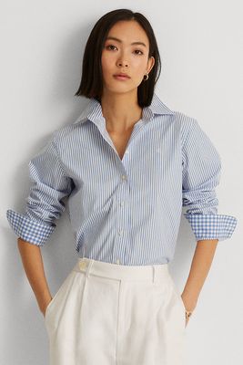 Easy Care Striped Cotton Shirt, £79.20 (was £99)