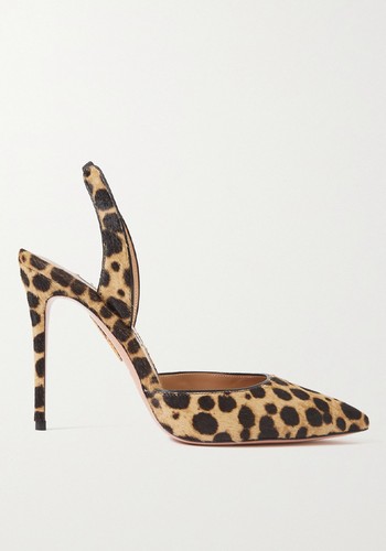 So Nude Cavallino 150 Leopard-Print Pumps from Aquazzura