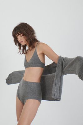 Grey Cashmere Bra from Leap Concept