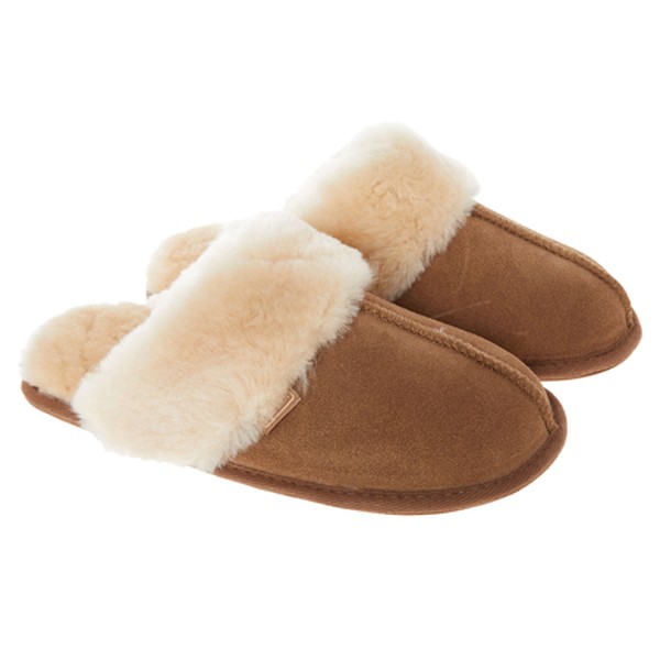 Chestnut Sheepskin Slippers