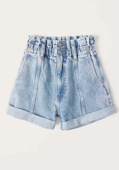 Denim Paperbag Shorts