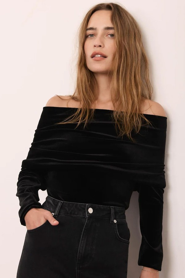 Velvet Bardot Top from Mint Velvet