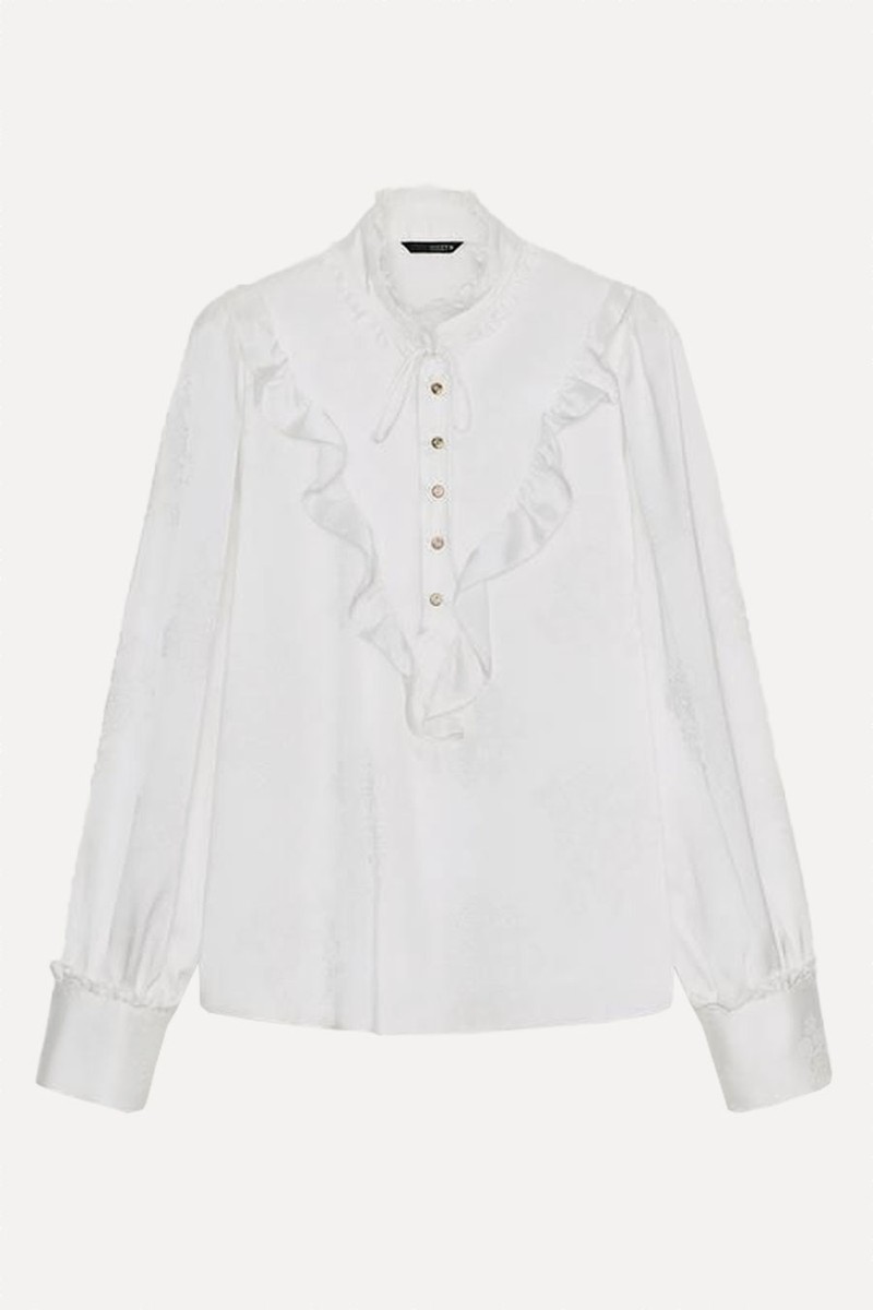 Jacquard Satin Blouse
