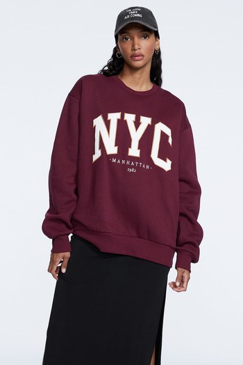 Oversized Sweatshirt With Patch