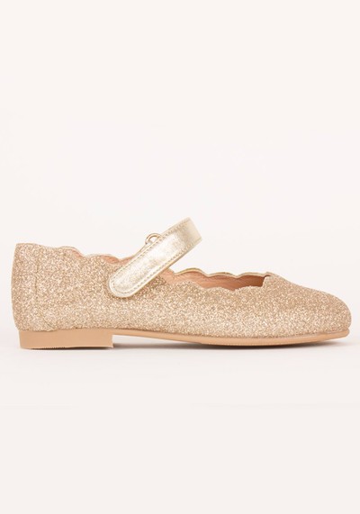 Gold Sparkle Hampton Classics Lilly Shoes from Hampton Classics