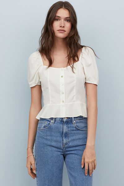 Linen-Blend Blouse from H&M