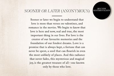 Sooner or Later (Anonymous)