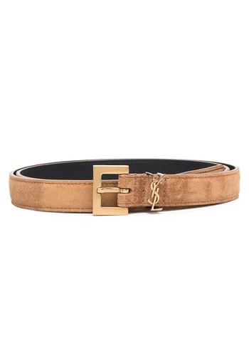 YSL Plaque Buckled Belt from Saint Laurent