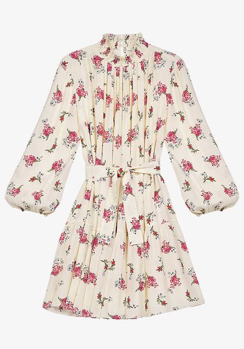 Risoula Floral-Print Woven Mini Dress from Maje