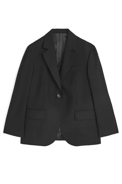 Oversized Wool Hopsack Blazer from Arket