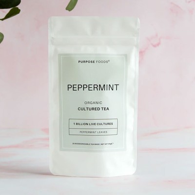 Organic Probiotic Peppermint Tea from Purpose Foods