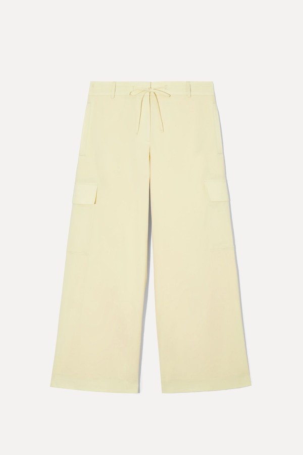 Wide Leg Wool Cargo Trousers from COS